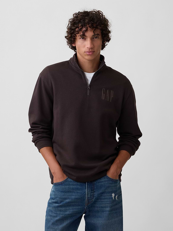 Relaxed Quarter-Zip Sweatshirt