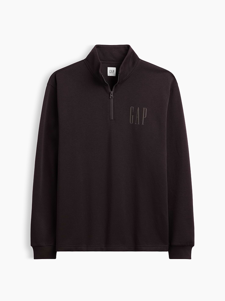 Image 4 of 4, Relaxed Quarter-Zip Sweatshirt
