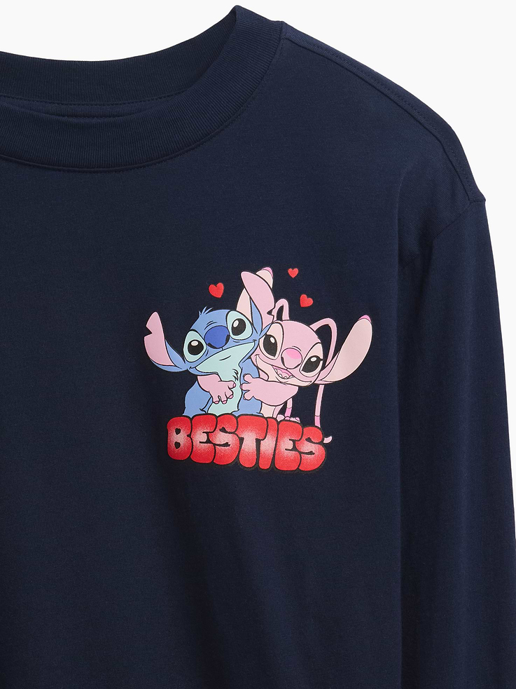 Image 2 of 3, GapKids × Disney Lilo and Stitch Oversized Graphic T-Shirt