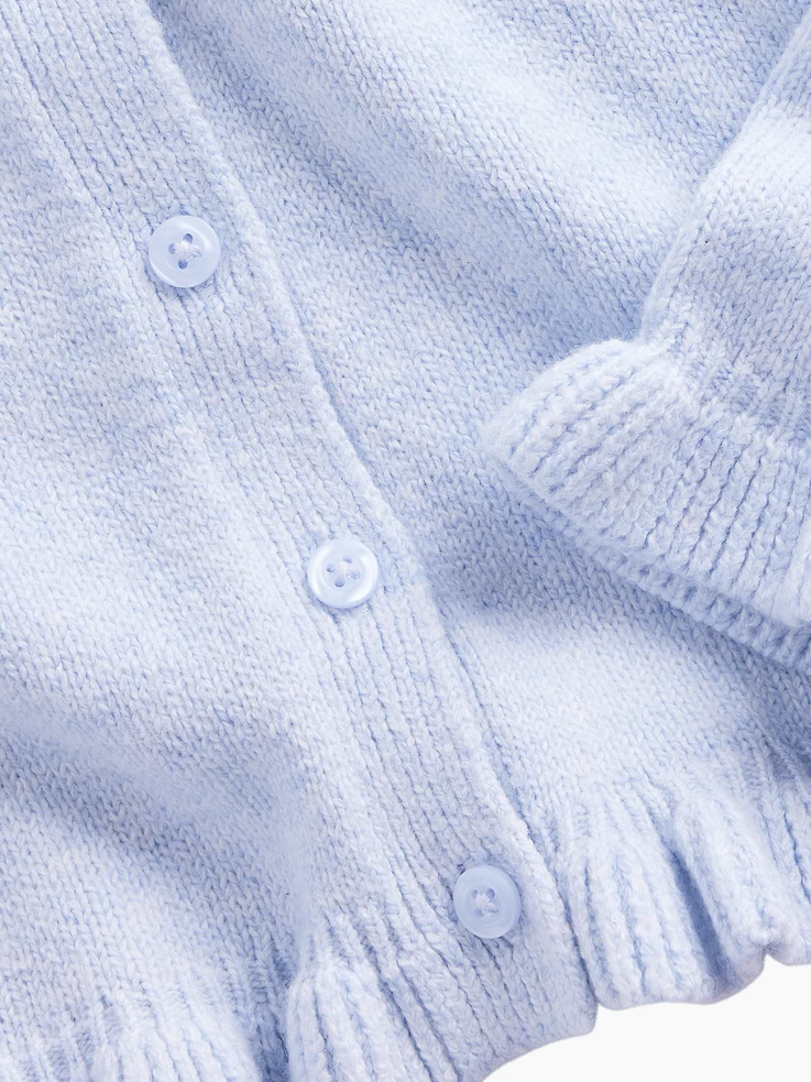 Image 4 of 4, Baby & Toddler CashSoft Ruffle Cardigan Sweater