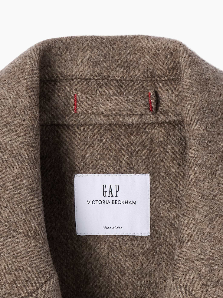 Image 7 of 10, Gap × Victoria Beckham Wool-Blend Chesterfield Coat