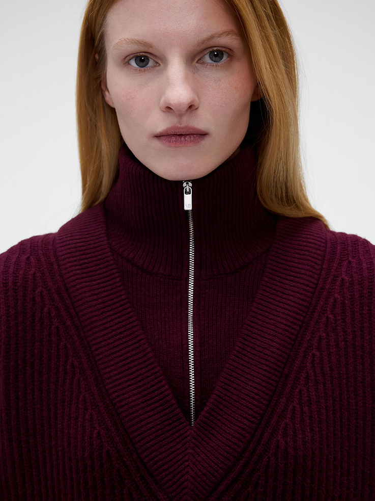 Image 4 of 7, Gap × Victoria Beckham CashSoft High-Neck Pullover, Cardmember Early Access
