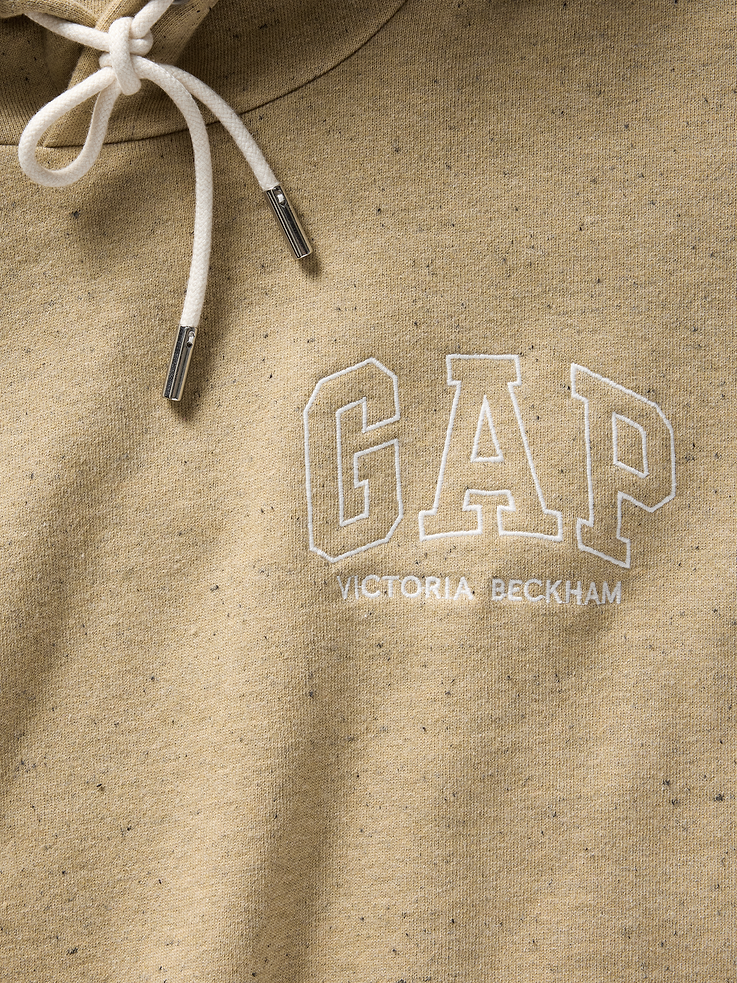 Image 5 of 7, Gap × Victoria Beckham Heavyweight Logo Crop Hoodie