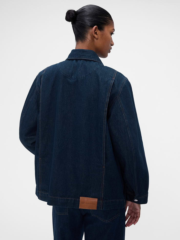 Image 3 of 9, Gap × Victoria Beckham Denim Shirt Jacket, Cardmember Early Access