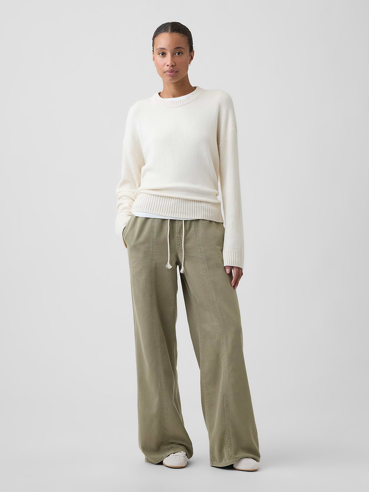 Image 3 of 5, Cashsoft Relaxed Crewneck Sweater