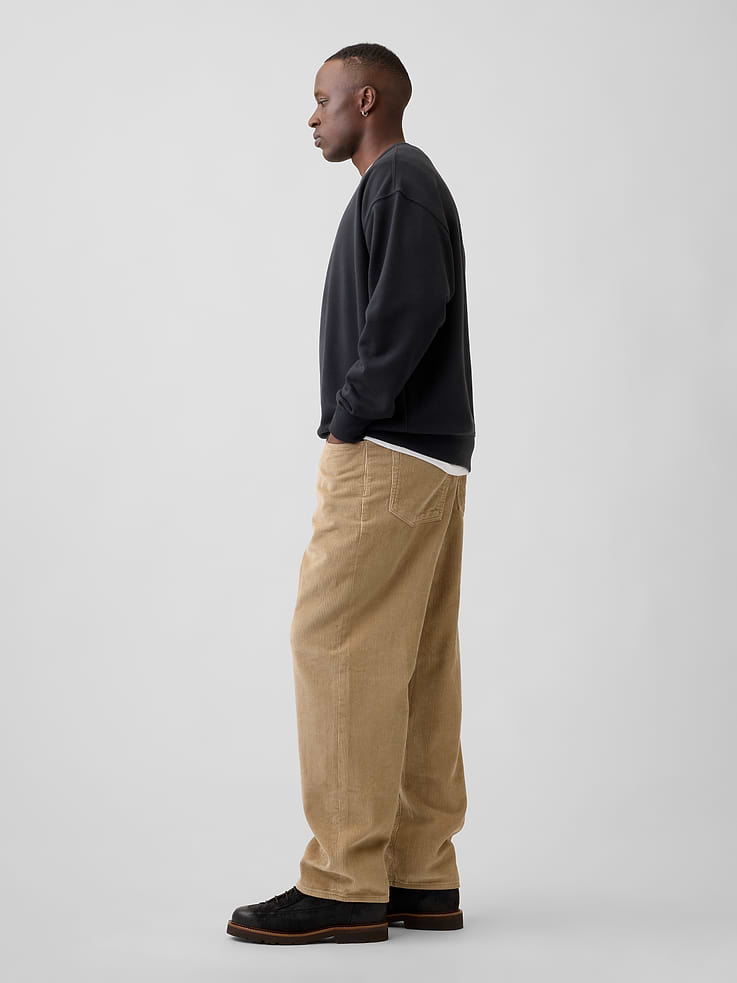 Image 4 of 6, Baggy Corduroy Pants