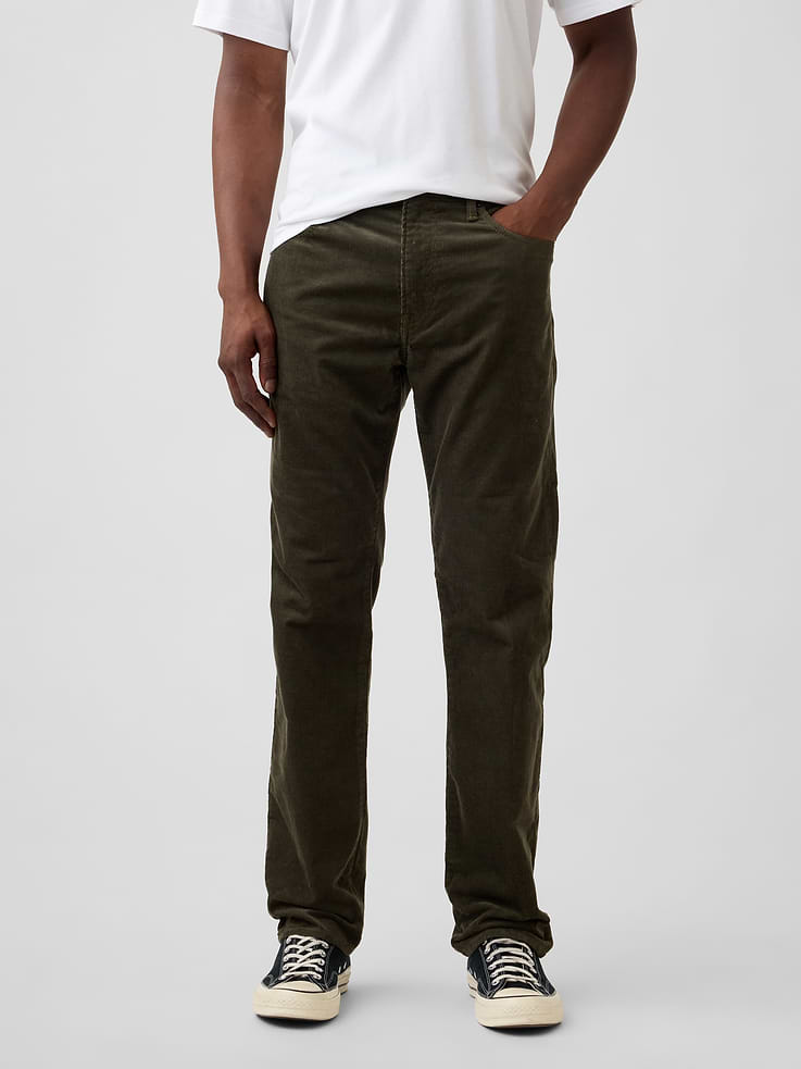 Image 3 of 6, Straight Corduroy Pants