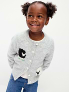 Image 1 of 3, crew neck, long raglan sleeves, buttoned placket, graphic at front, Product #908592