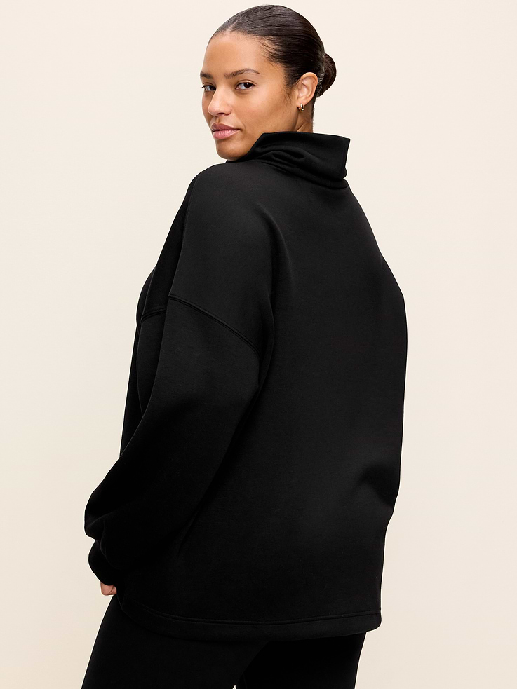Image 7 of 7, Oversized Bounce Fleece Funnel-Neck Tunic