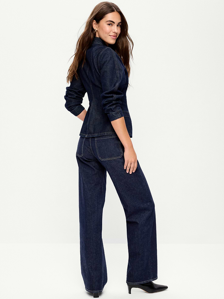 Image 3 of 11, Extra High-Waisted Wide-Leg Jeans
