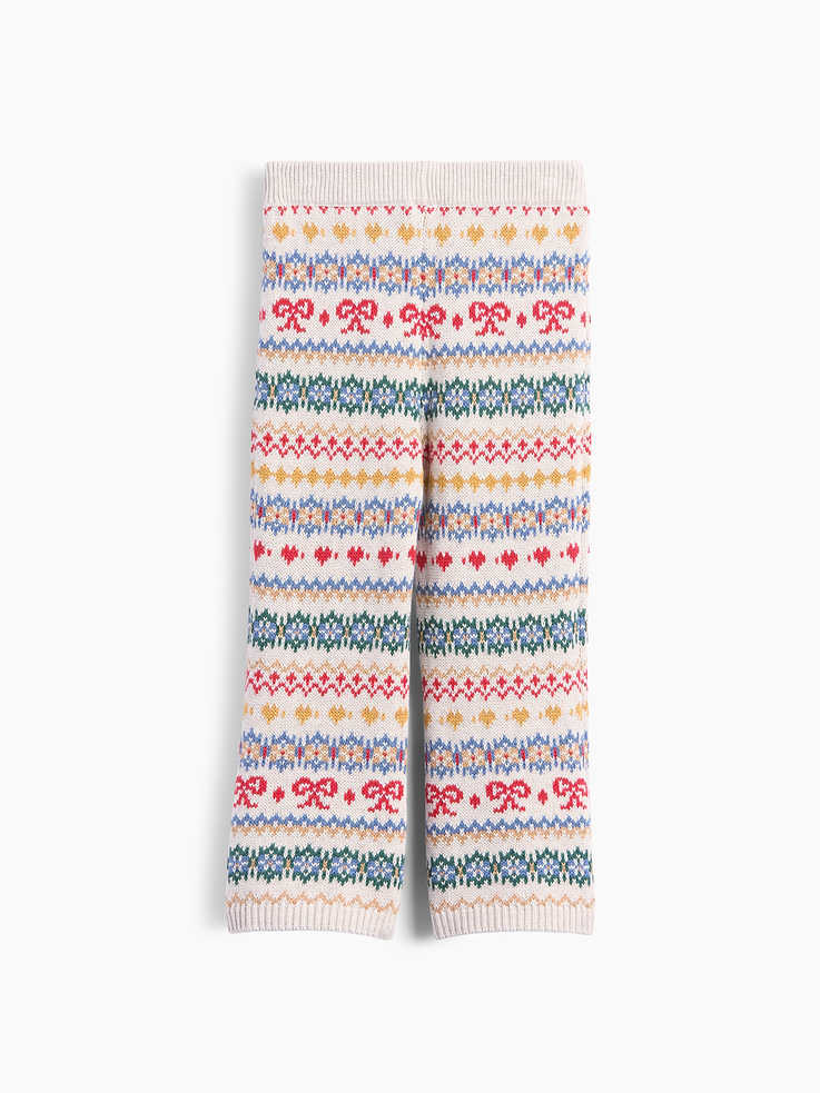 Image 3 of 4, Baby & Toddler Fair Isle Flare Sweater Pants