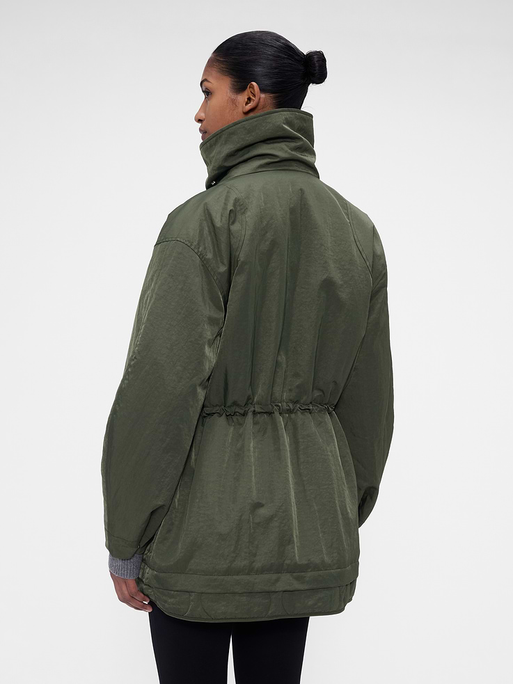 Image 3 of 9, Gap × Victoria Beckham Oversized Parka Jacket