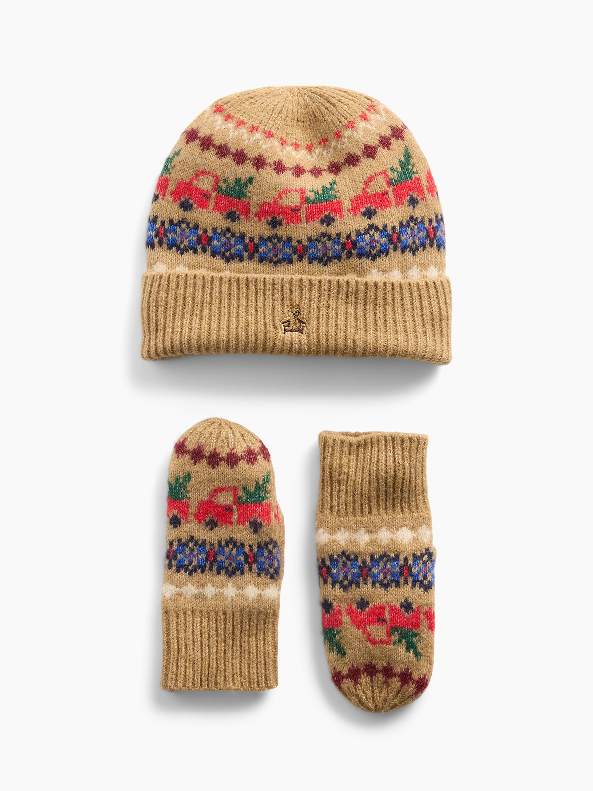Baby & Toddler Fair Isle Beanie & Mittens Set