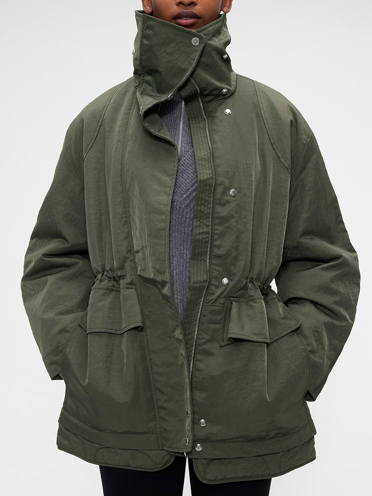 Image 5 of 9, Gap × Victoria Beckham Oversized Parka Jacket