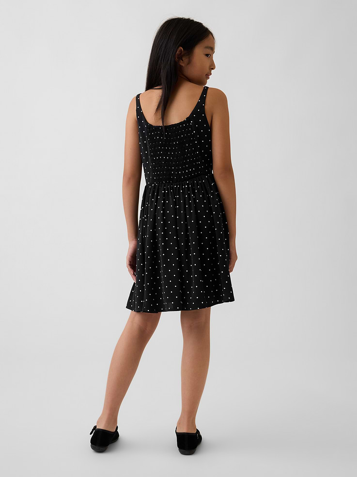 Image 3 de 5, Robe-camisole en satin à pois pour Enfant