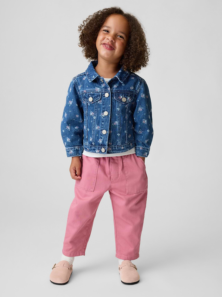 Image 2 of 3, Baby & Toddler UltraSoft Pull-On Barrel Pants