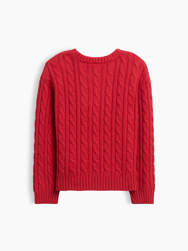 Image 3 of 4, Baby & Toddler CashSoft Cable-Knit Sweater