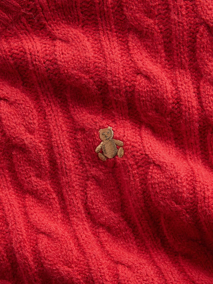 Image 4 of 4, Baby & Toddler CashSoft Cable-Knit Sweater