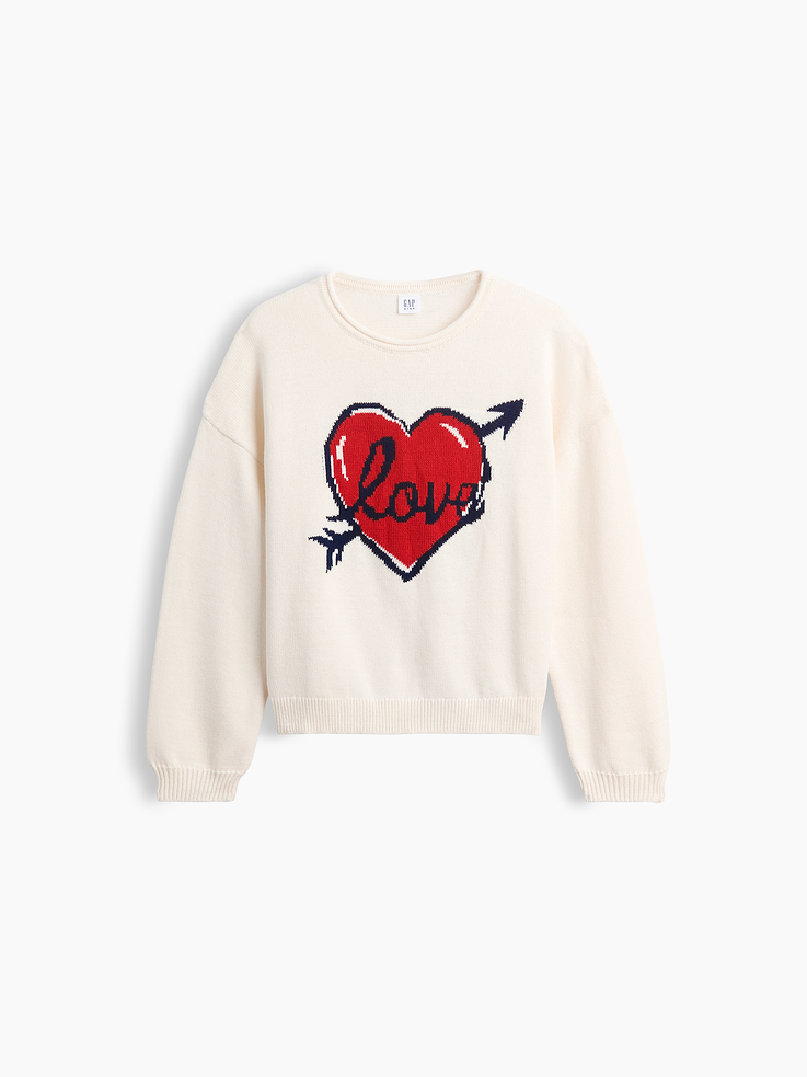 Image 2 of 5, Kids 100% Cotton Oversized Rollneck Sweater