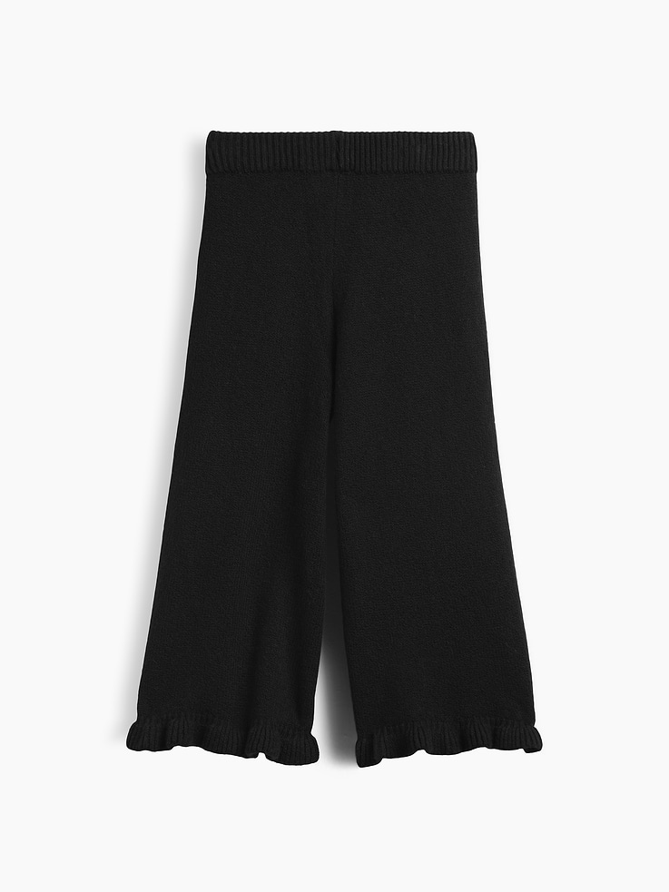 Image 3 of 4, Baby & Toddler CashSoft Ruffle Wide-Leg Pants