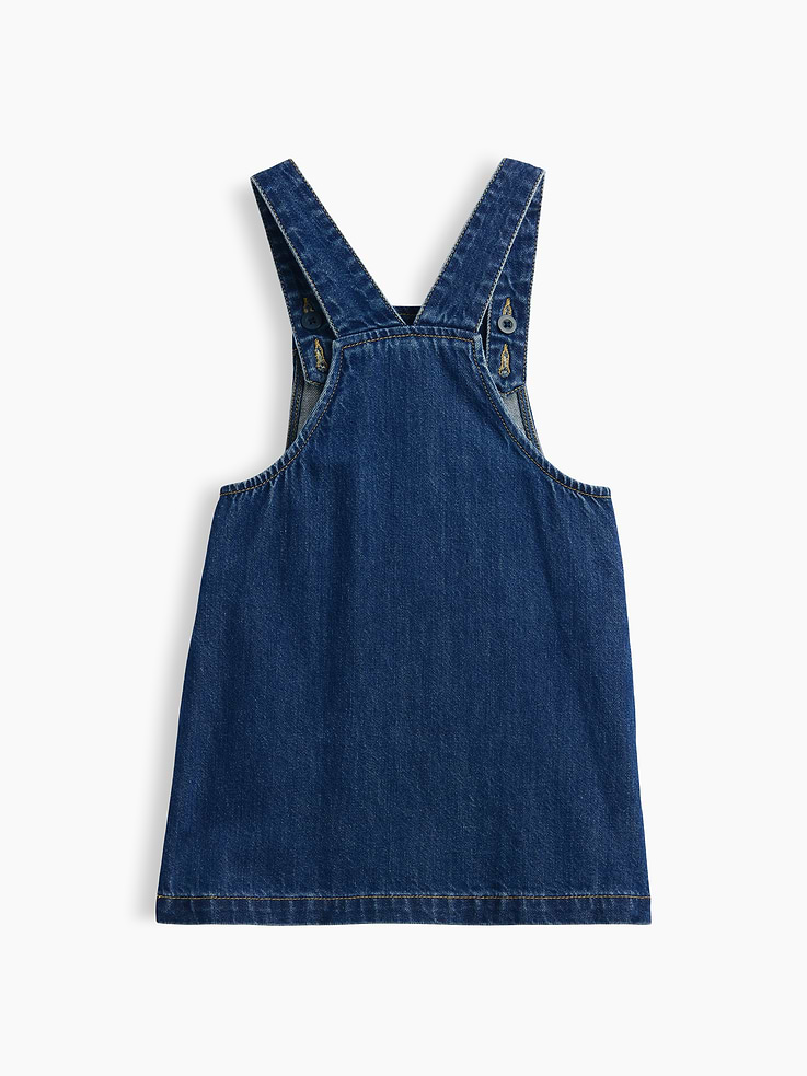 Image 3 of 3, Baby & Toddler Embroidered Denim Skirtall
