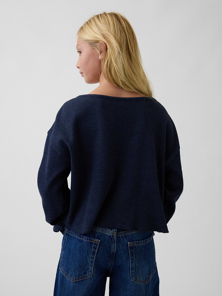 Image 3 of 4, Kids Oversized Waffle T-Shirt