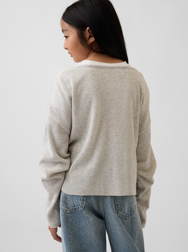 Image 3 of 4, Kids Oversized Waffle T-Shirt