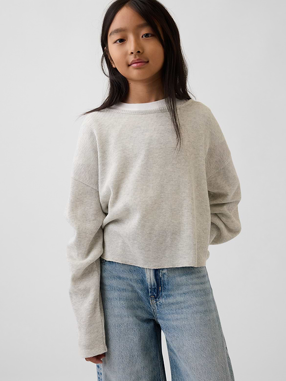 Kids Oversized Waffle T-Shirt