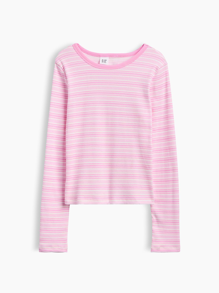 Image 1 of 3, Soft ribbed knit., Long sleeves., Crewneck., Select styles have graphic at front or allover print., Product #1178671