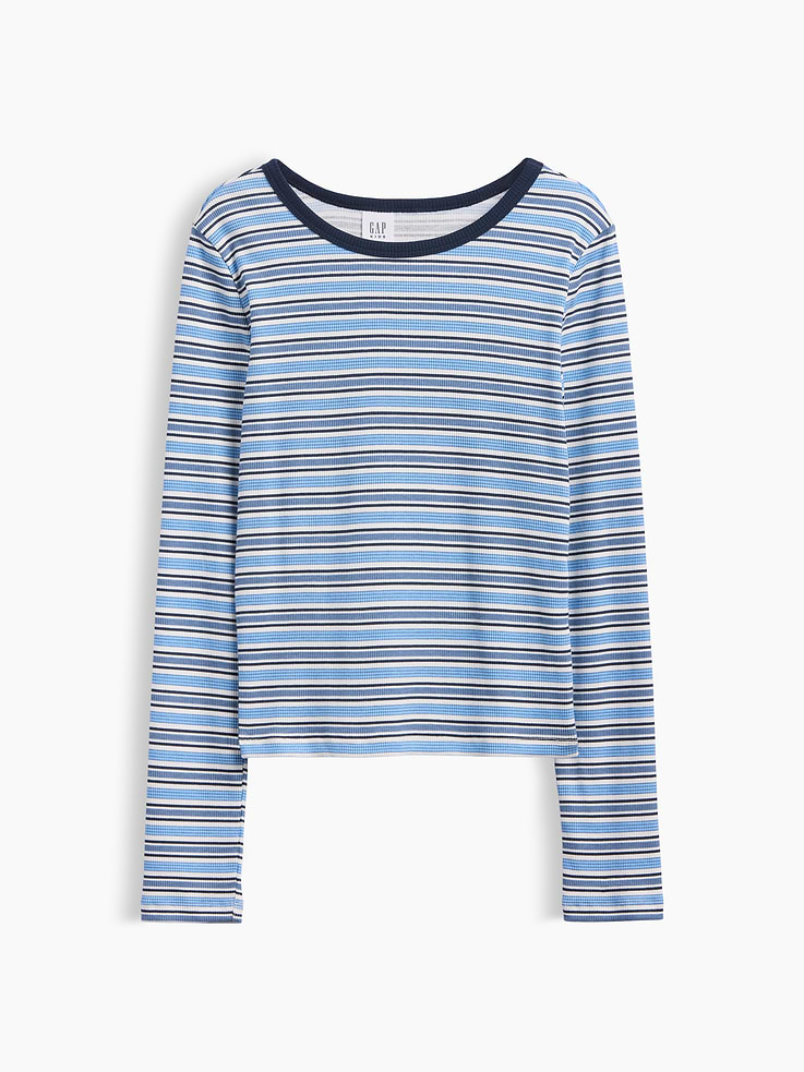 Image 1 of 3, Soft ribbed knit., Long sleeves., Crewneck., Select styles have graphic at front or allover print., Product #1178671