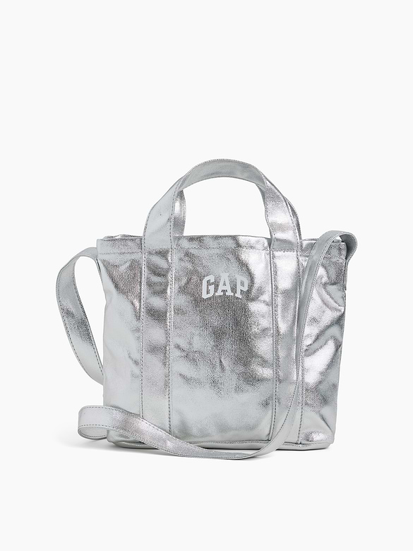 Metallic Gap Logo Mini Tote Bag