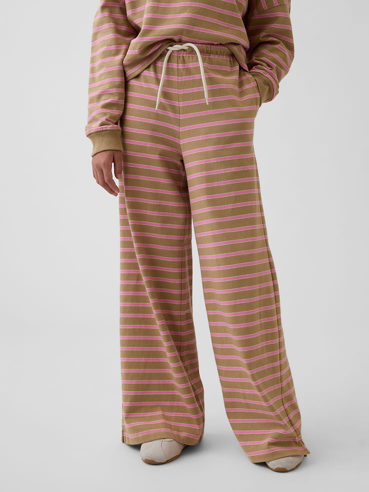 Image 3 of 6, Kids Heavyweight Wide-Leg Pants