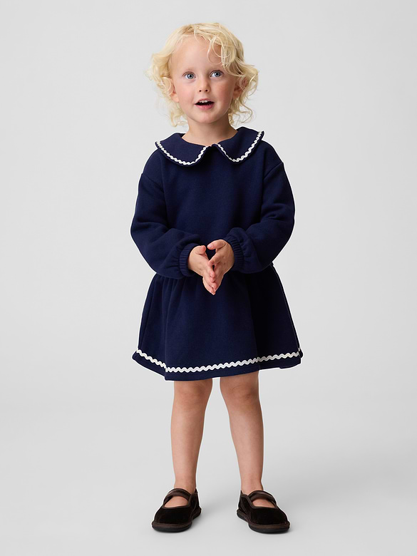 Baby & Toddler Collared Sweatshirt Dress
