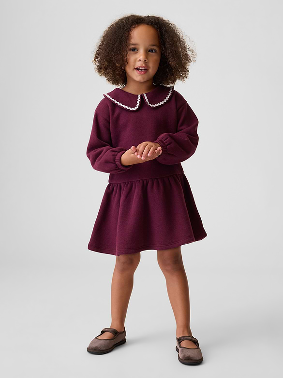 Baby & Toddler Collared Sweatshirt Dress