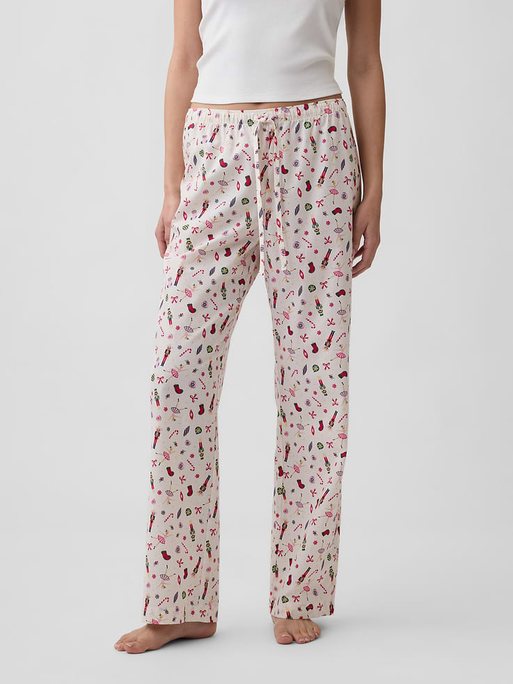 Image 3 of 4, Poplin PJ Pants