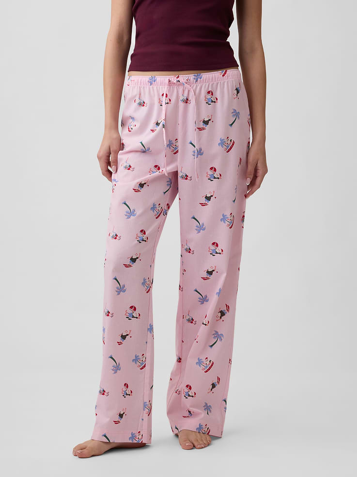 Image 3 of 4, Poplin PJ Pants