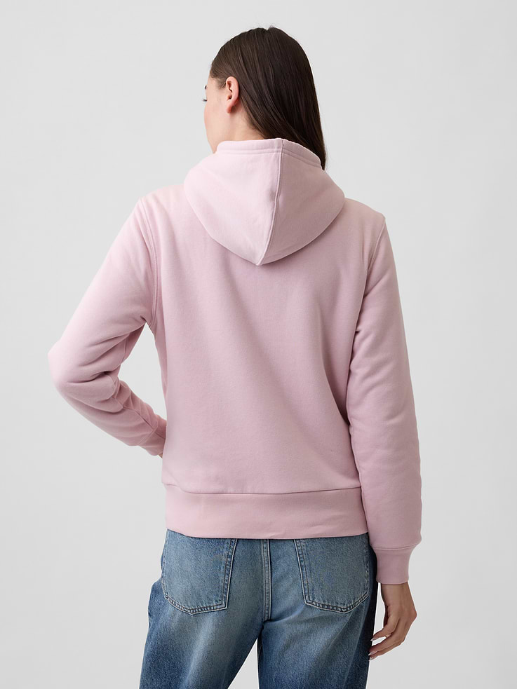 Image 2 of 5, Relaxed Sherpa-Lined Gap Logo Terry Zip Hoodie