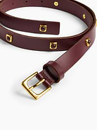 Image 4 of 4, Jeweled Leather Belt