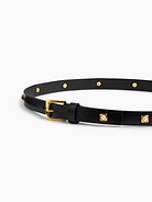 Image 3 of 4, Jeweled Leather Belt