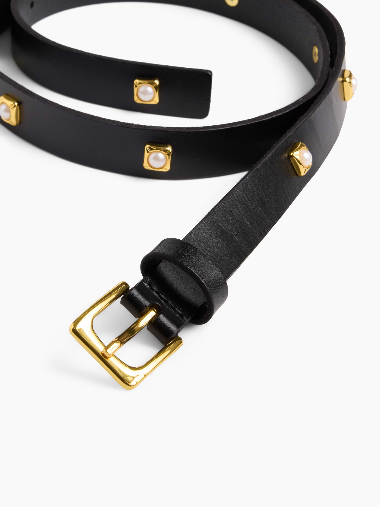 Image 4 of 4, Jeweled Leather Belt