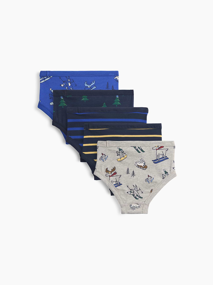 Image 2 of 2, Toddler Organic Stretch Cotton Briefs (5-Pack)