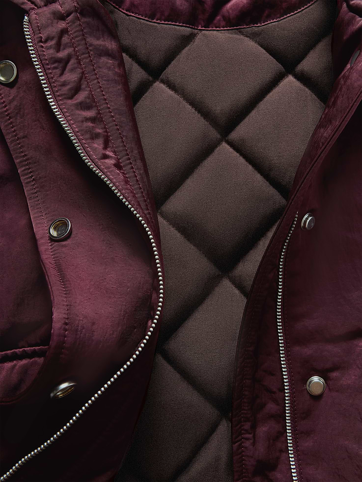 Image 8 of 10, Gap × Victoria Beckham Oversized Satin Bomber Jacket