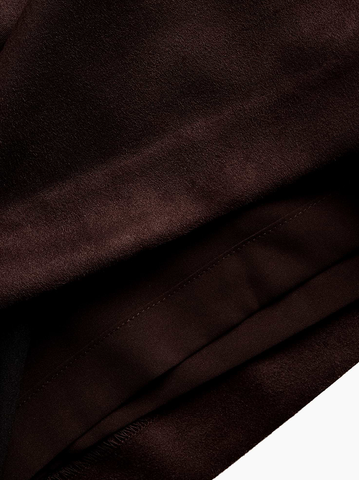 Image 6 of 8, Vegan Suede Mini Skort