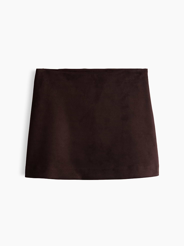 Image 8 of 8, Vegan Suede Mini Skort