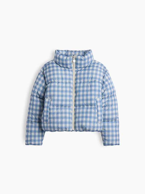 Kids Recycled Mockneck Puffer Jacket