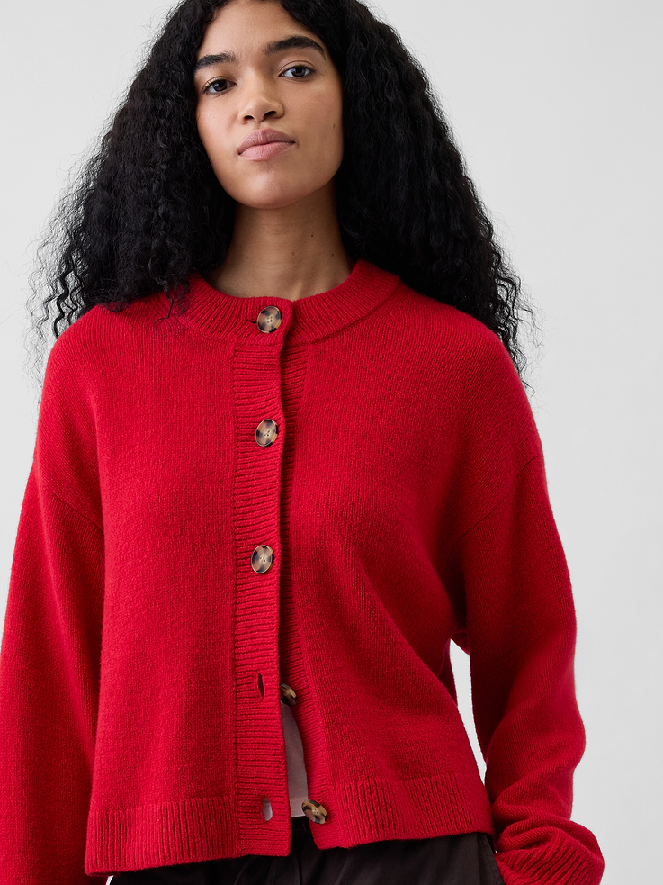 Image 4 of 5, CashSoft Oversized Chunky Cardigan