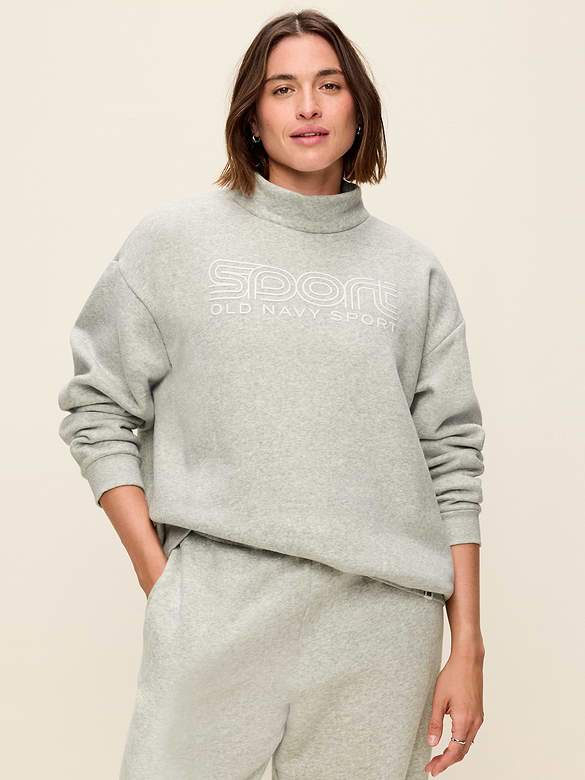 Baseline Fleece Mock-Neck Sweater