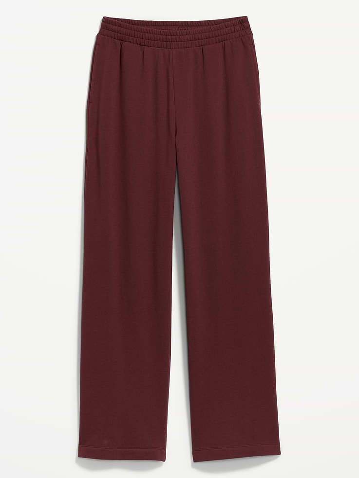 Image 2 of 4, High-Waisted SoComfy Wide-Leg Sweatpants