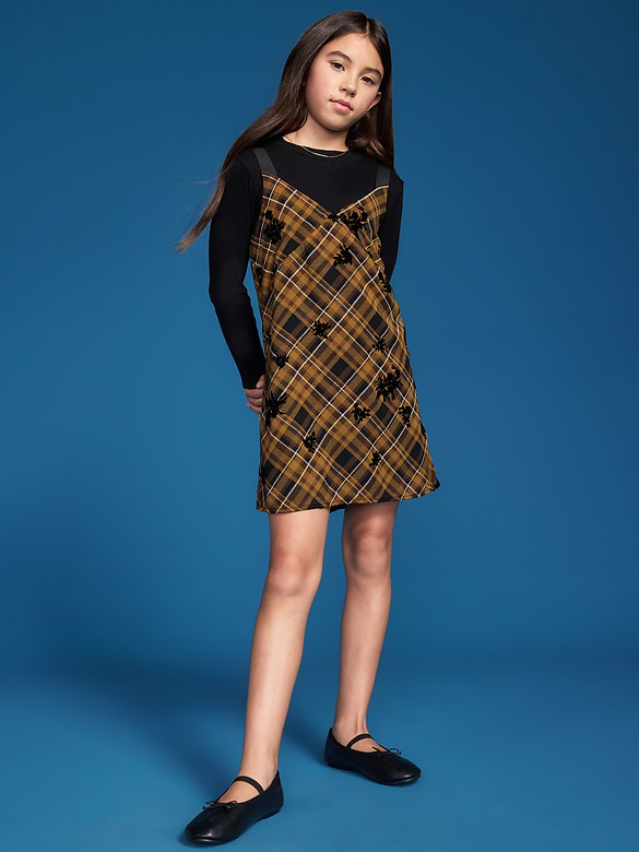 Old Navy x Altuzarra Mock-Neck & Plaid Dress Set for Girls