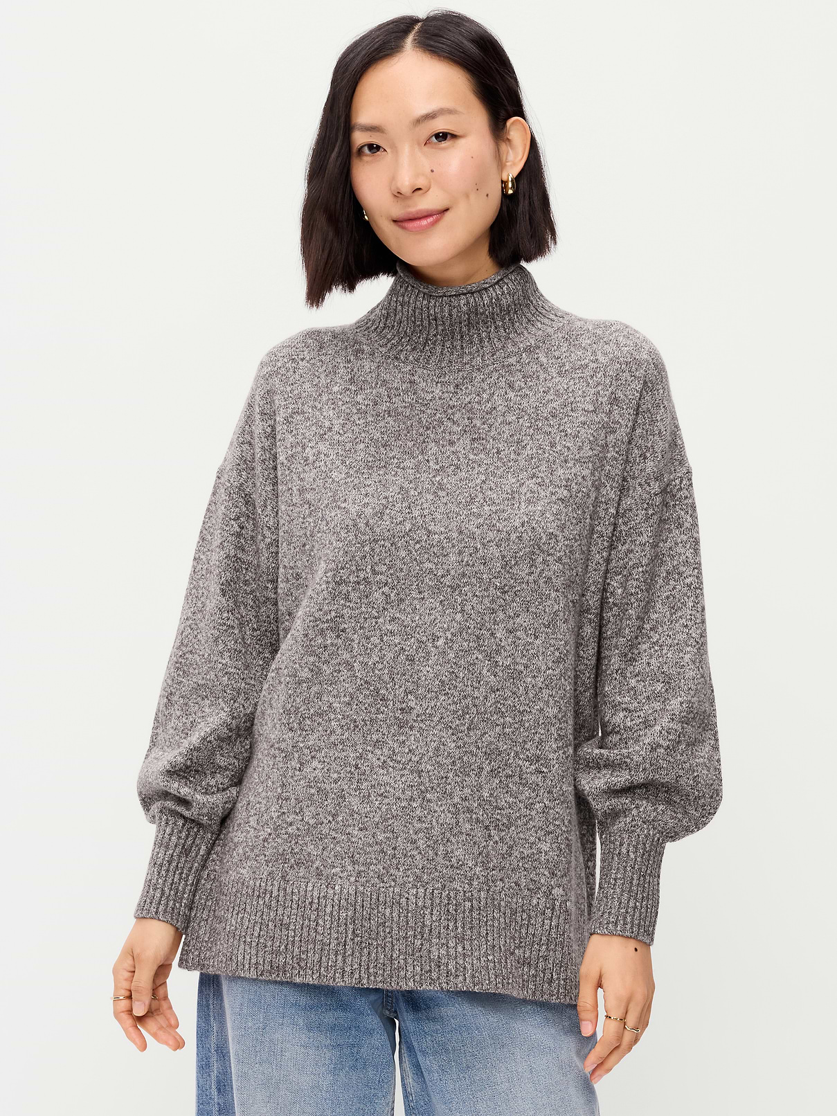 Image 1 of 3, Featuring SoSoft. Feels like cashmere, wears like a year-round fave., turtleneck, long sleeves, rib-knit trim, pullover style, Product #903426